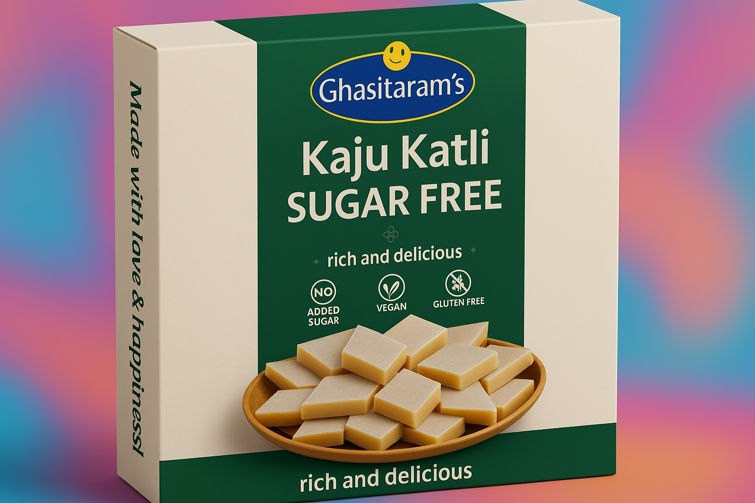 sugar free kaju katli