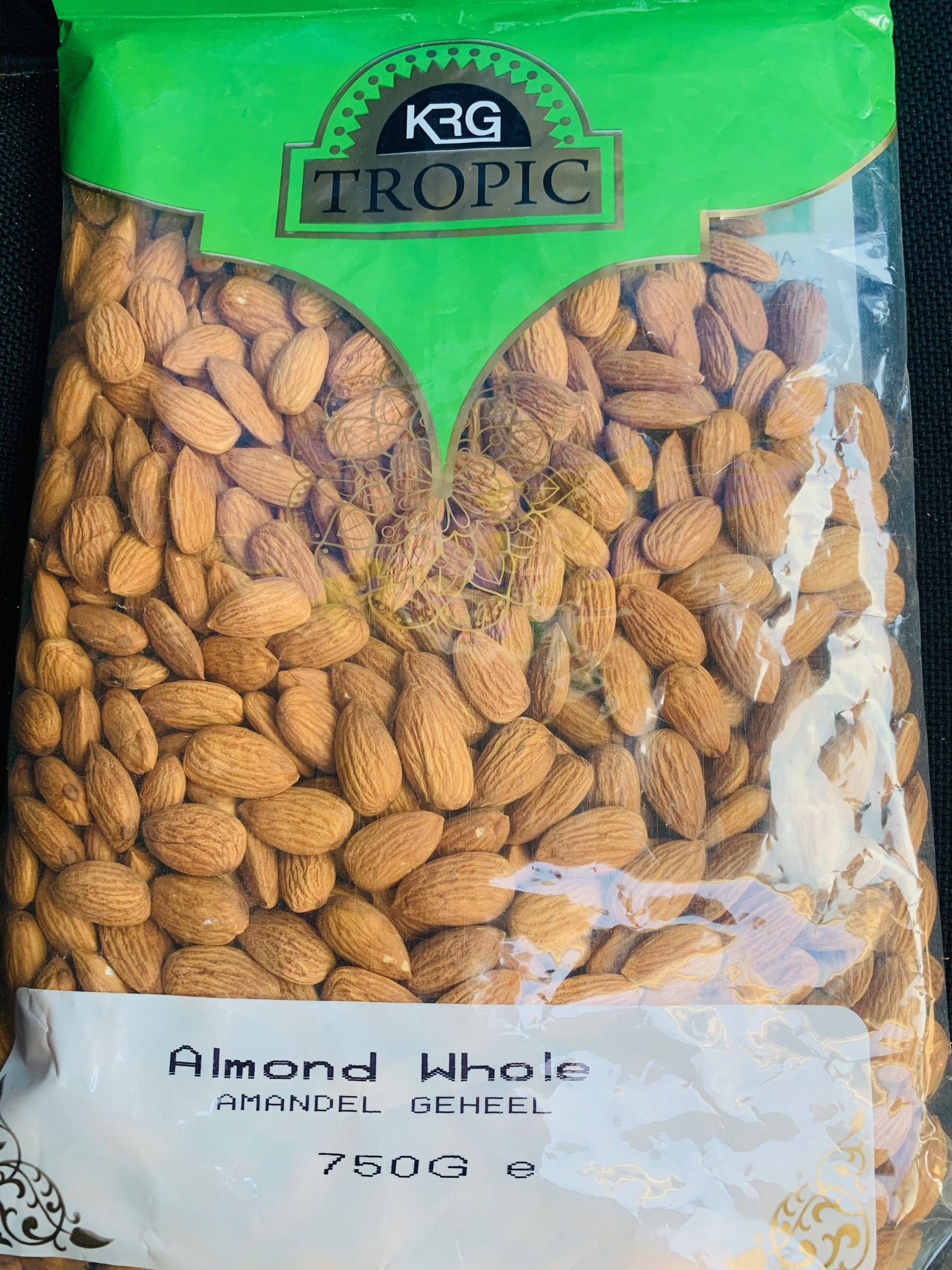 KRG almonds 750g